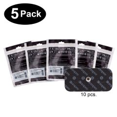 EASY SNAP ELECTRODES - 2IN X 4IN SINGLE SNAP - 2IN X 4IN - 5 PACK (10 ELECTRODES) - BLACK
