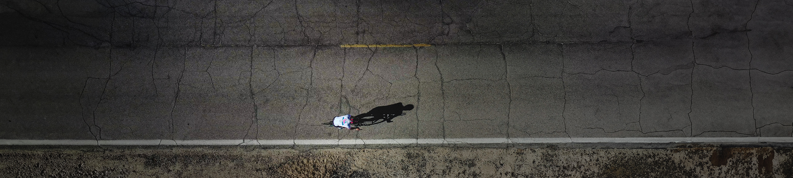 Cycler training on the road
