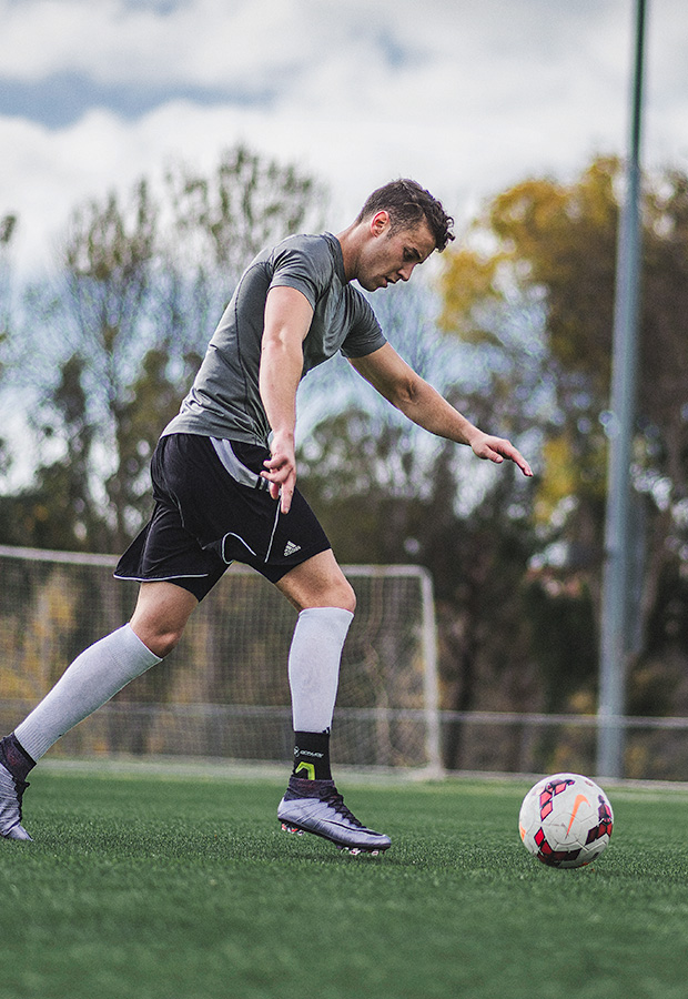 Soccer player training